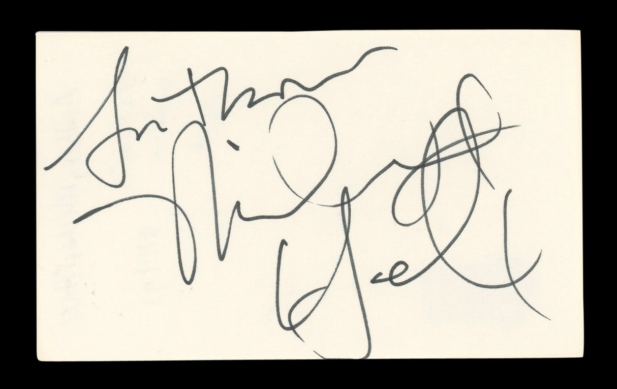 Anthony Michael Hall The Breakfast Club Signed 3x5 Index Card BAS #BL96675