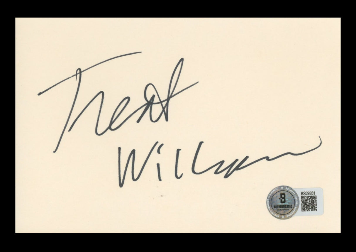 Treat Williams Everwood Authentic Signed 4x6 Index Card Autographed BAS #BS29351