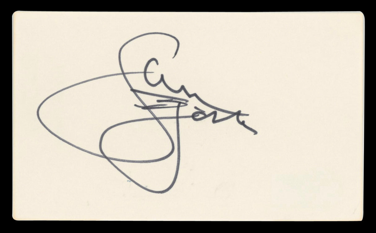 Sam J. Jones Flash Gordon Authentic Signed 3x5 Index Card BAS #BV03252