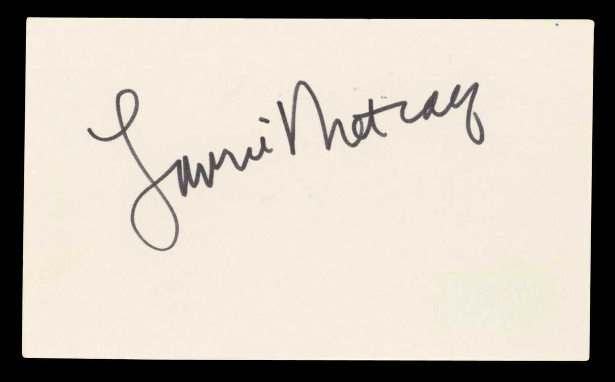 Laurie Metcalf Roseanne Authentic Signed 3x5 Index Card Autographed BAS #BV03255