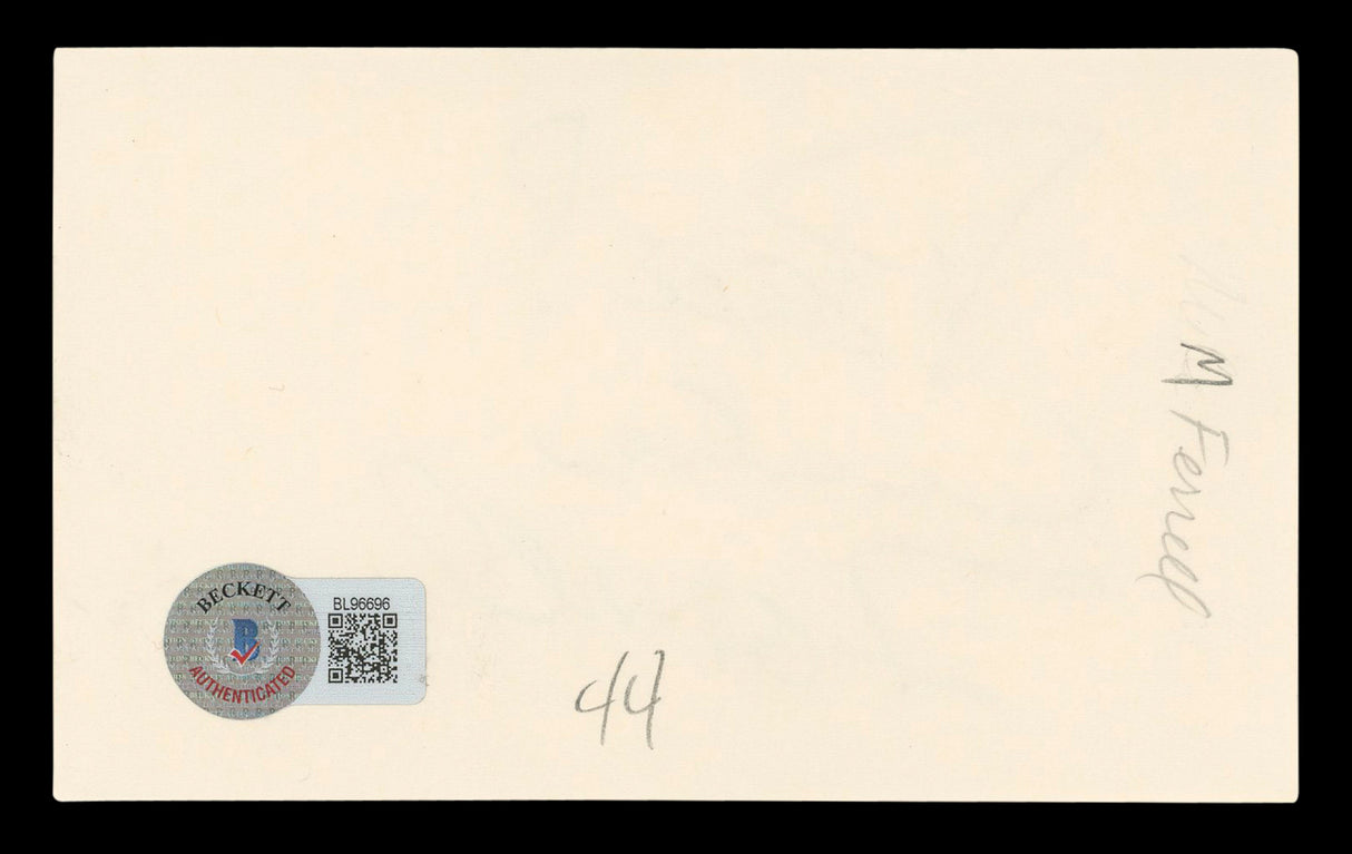 Mike Farrell MASH "Peace!" Authentic Signed 3x5 Index Card BAS #BL96696