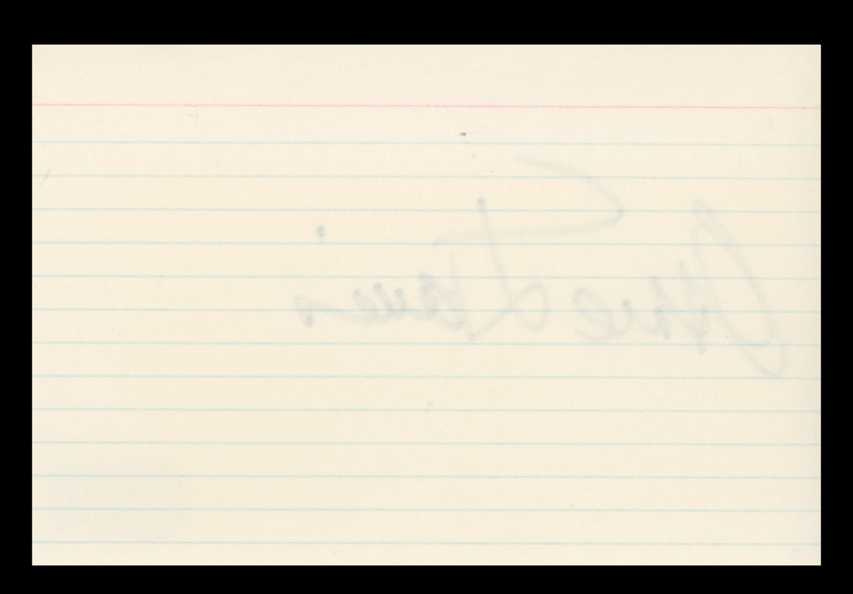 Mike Davies Producer Authentic Signed 4x6 Index Card Autographed BAS #BS29388