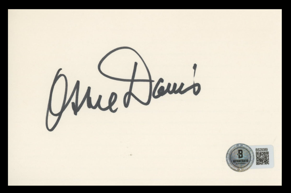 Mike Davies Producer Authentic Signed 4x6 Index Card Autographed BAS #BS29389