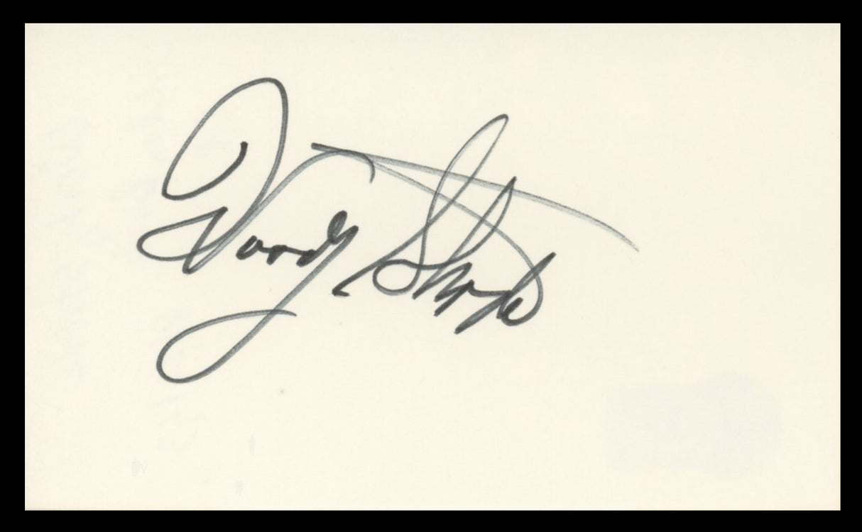 Woody Strode Spartacus Authentic Signed 3x5 Index Card BAS #BV59059