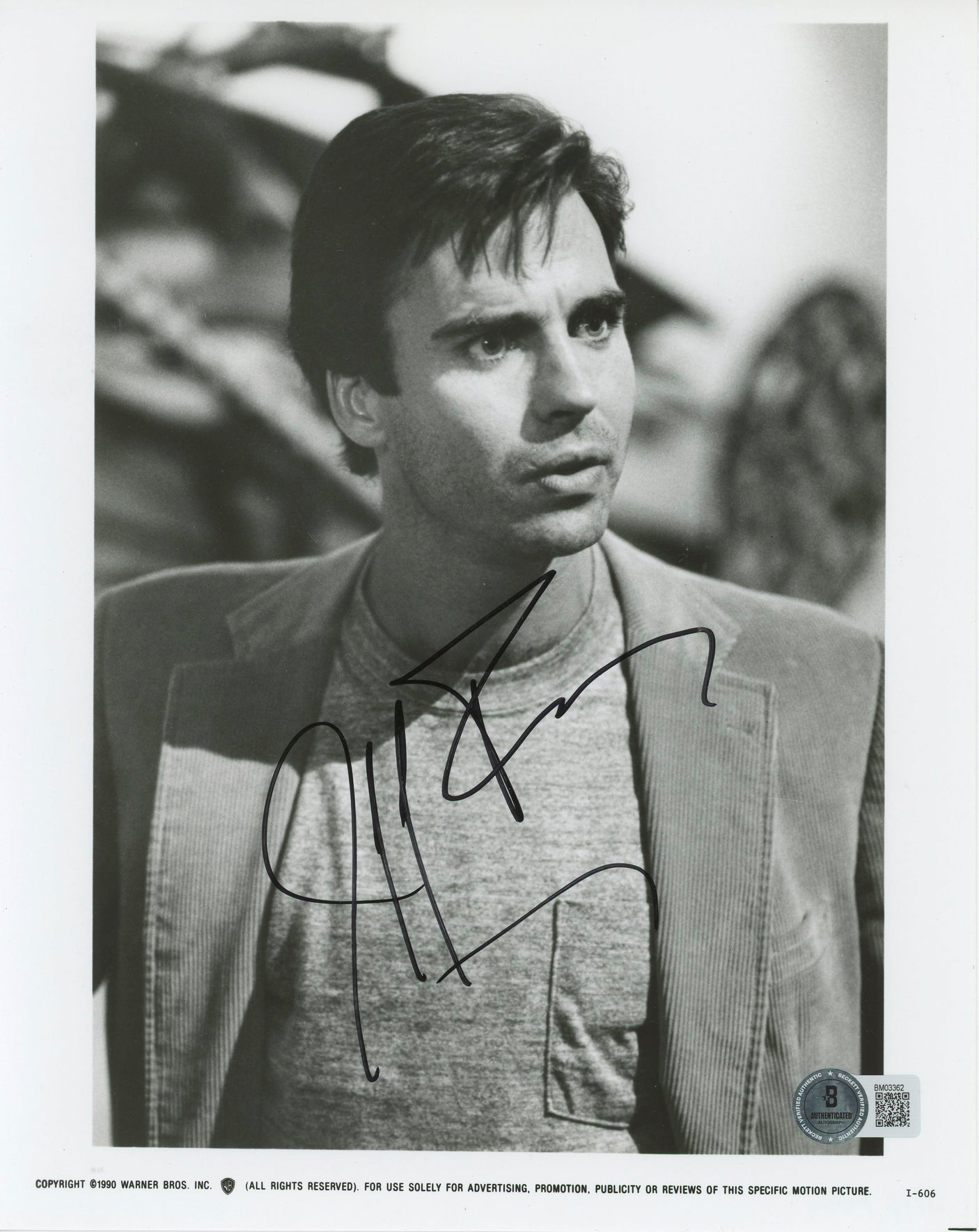 Jeff Fahey LOST Authentic Signed 8x10 Black & White Photo BAS #BM03362