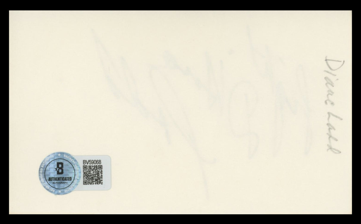 Diane Ladd Wild At Heart Light Authentic Signed 3x5 Index Card BAS #BV59068
