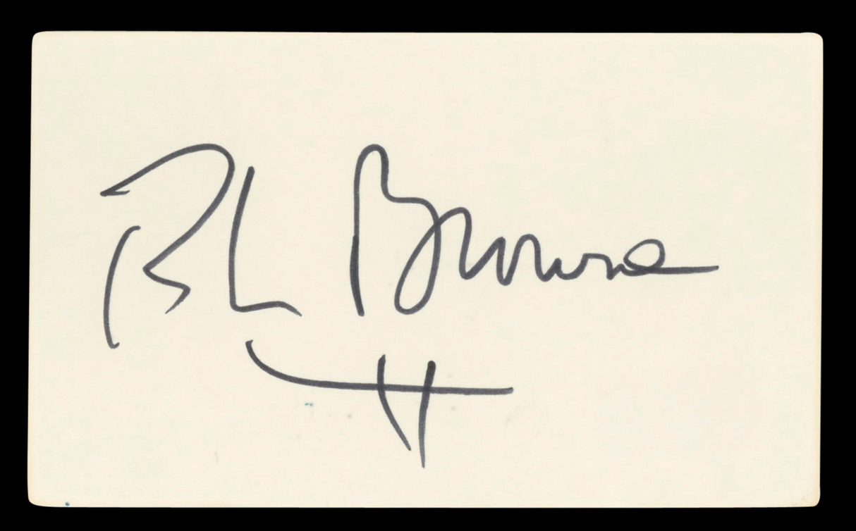 Roscoe Lee Brown Soap Authentic Signed 3x5 Index Card Autographed BAS #BV03463