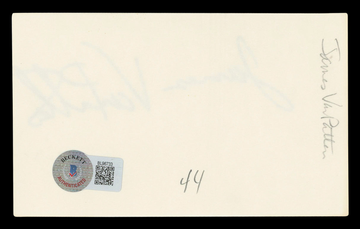 James Van Patten Saw IV Authentic Signed 3x5 Index Card Autographed BAS #BL96733