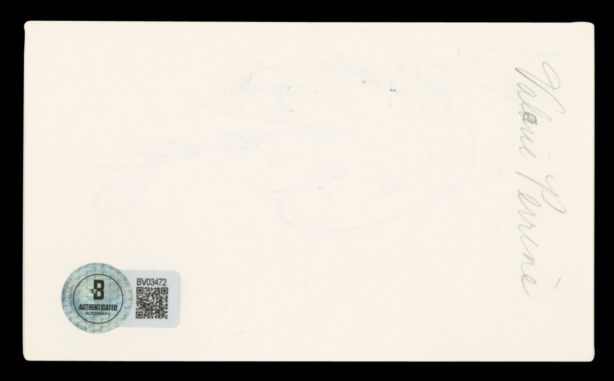 Valerie Perrine Lenny Authentic Signed 3x5 Index Card Autographed BAS #BV03472