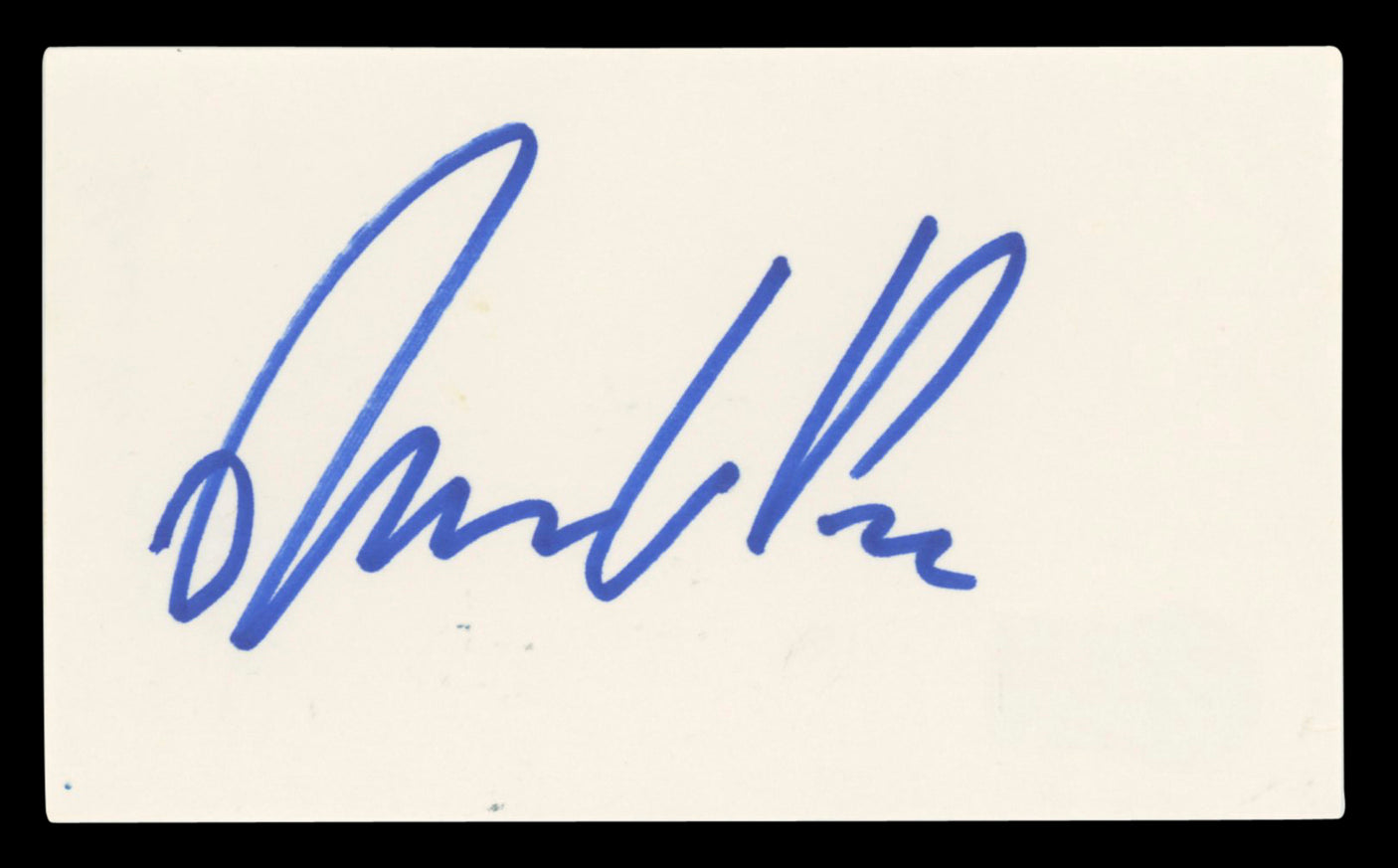 Mario Van Peebles Heartbreak Ridge Authentic Signed 3x5 Index Card BAS #BV03477