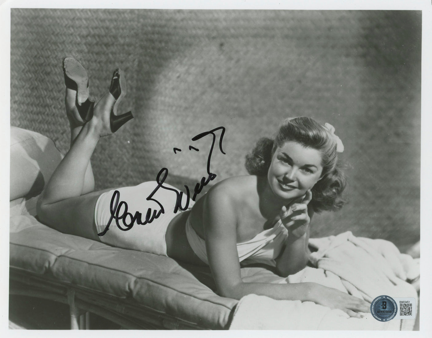 Esther Williams Million Dollar Mermaid Authentic Signed 8x10 Photo BAS #BM03451