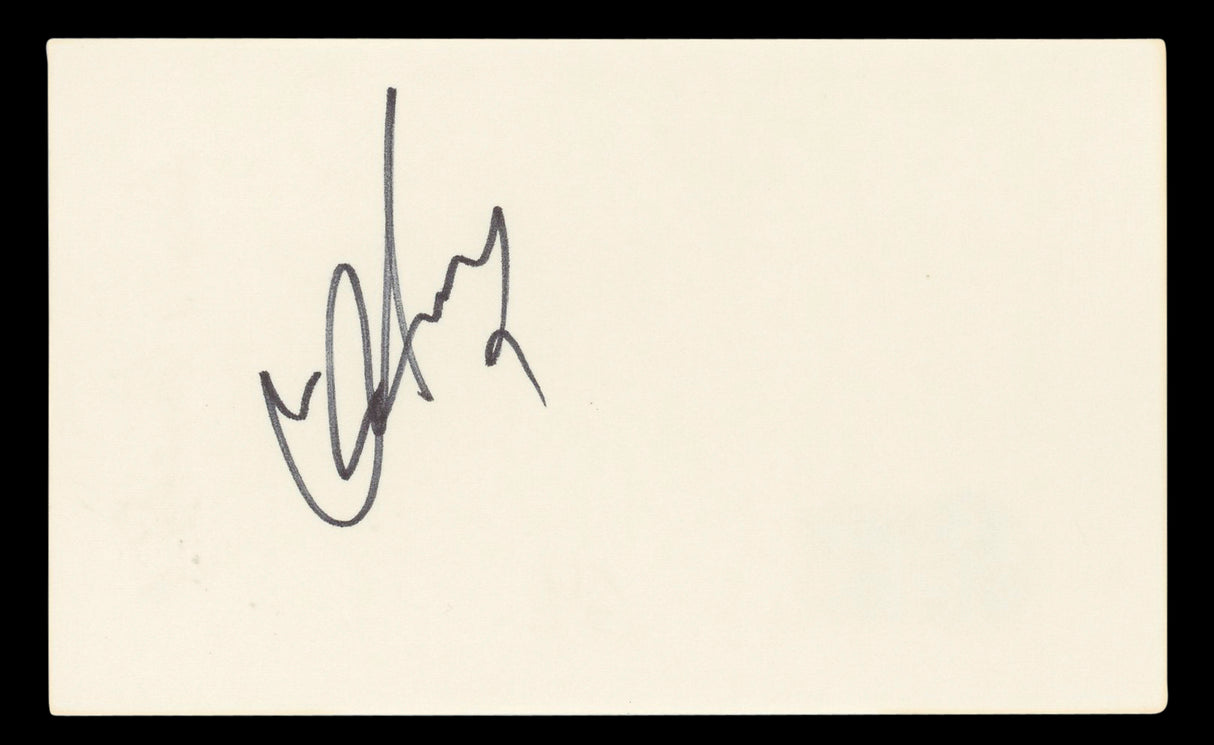 David Hasselhoff Knight Rider Authentic Signed 3x5 Index Card BAS #BL96755