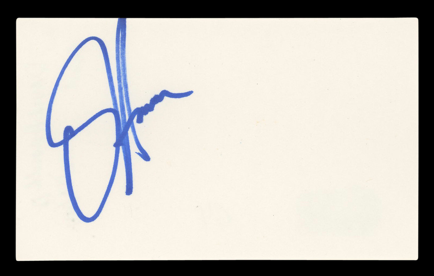 David Hasselhoff Knight Rider Authentic Signed 3x5 Index Card BAS #BL96757