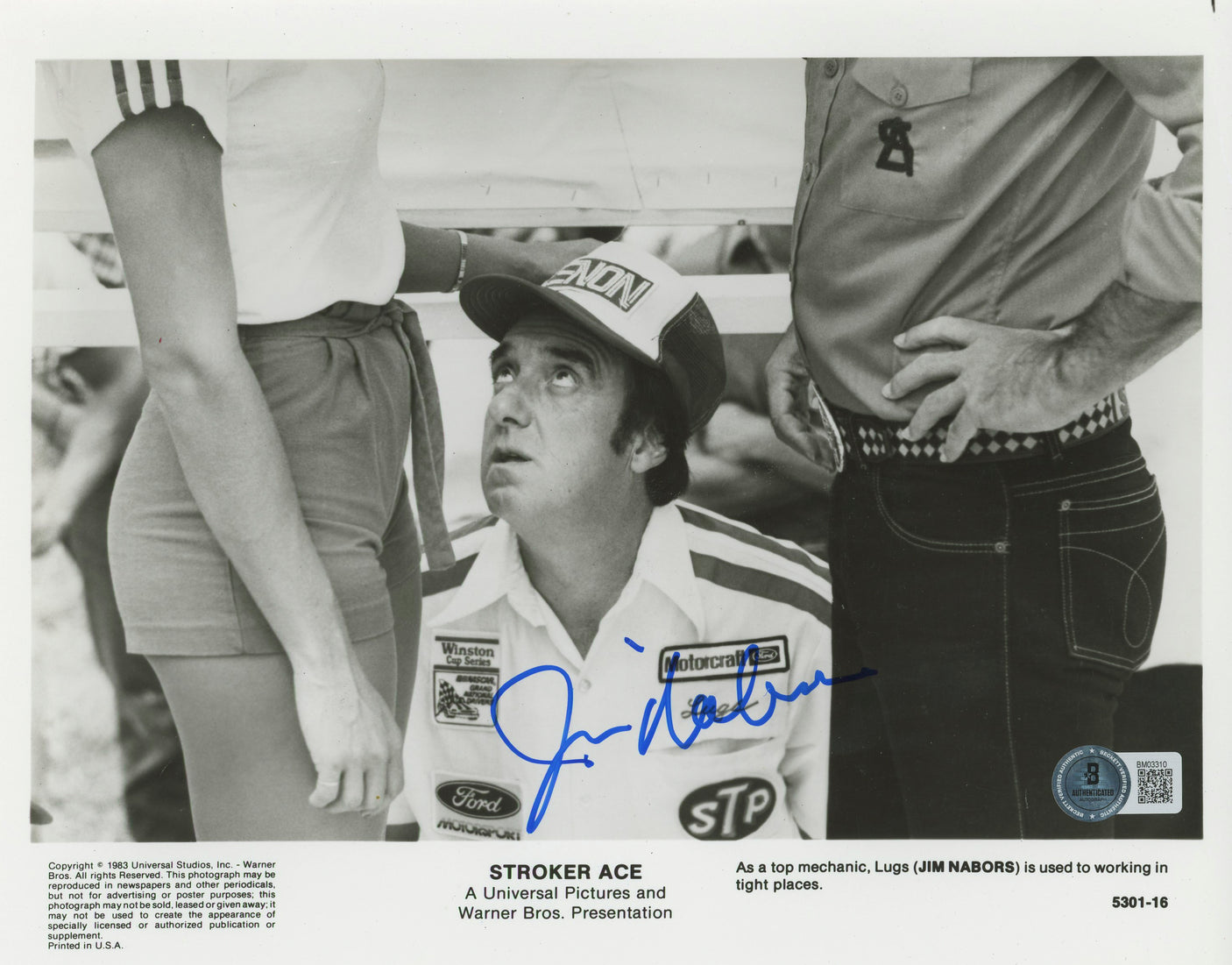 Jim Nabors Stroker Ace Authentic Signed 8x10 Photo Autographed BAS #BM03310