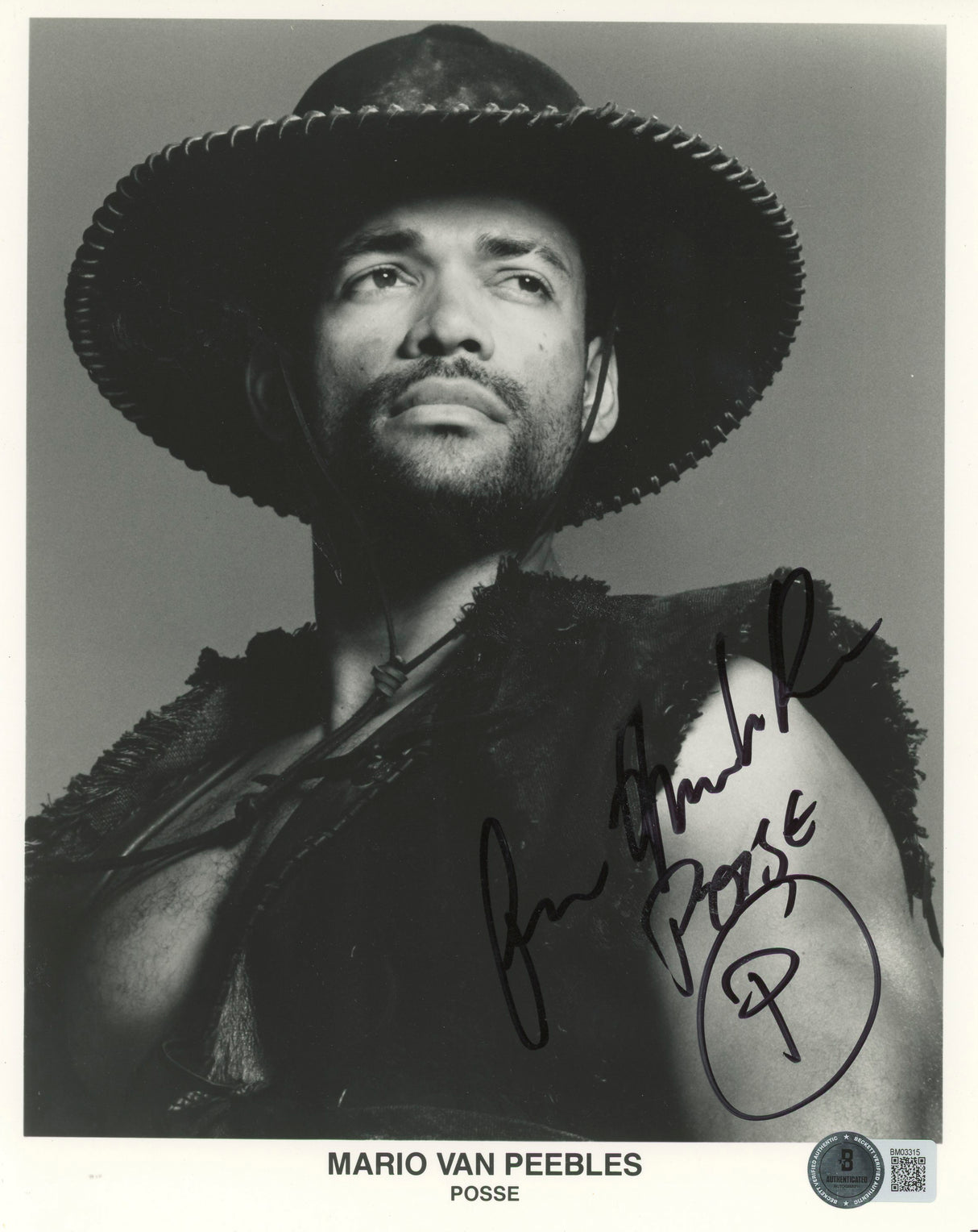 Mario Van Peebles Posse "Posse" Authentic Signed 8x10 Photo BAS #BM03315