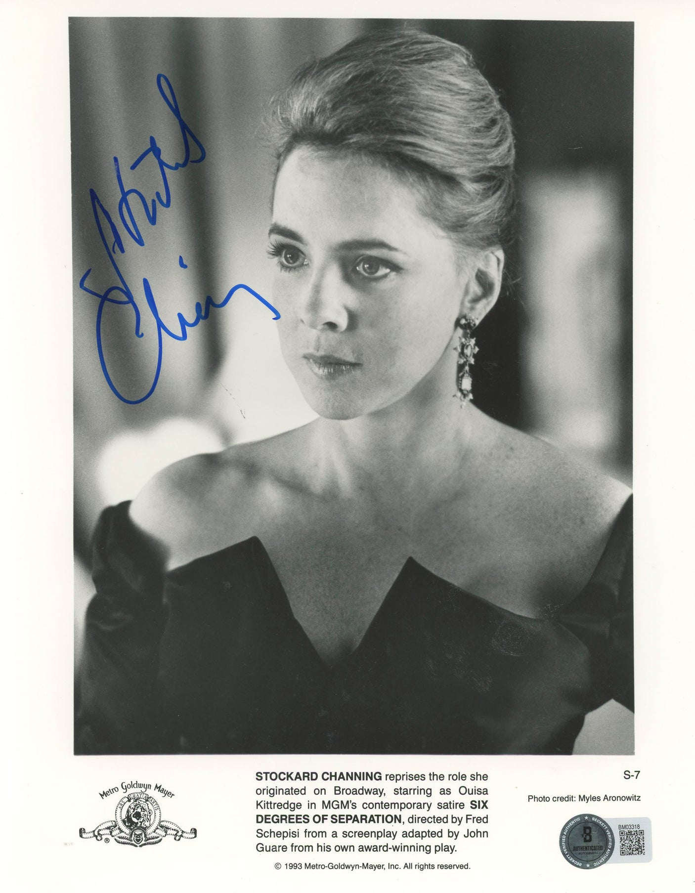 Stockard Channing Six Degrees Of Separation Signed 8x10 Photo BAS #BM03318