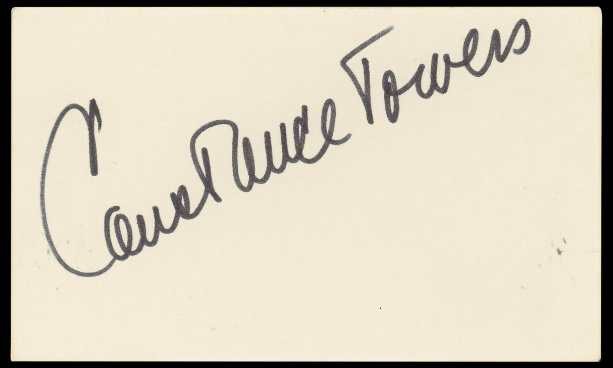 Constance Towers The King and I Authentic Signed 3x5 Index Card BAS #BN33234