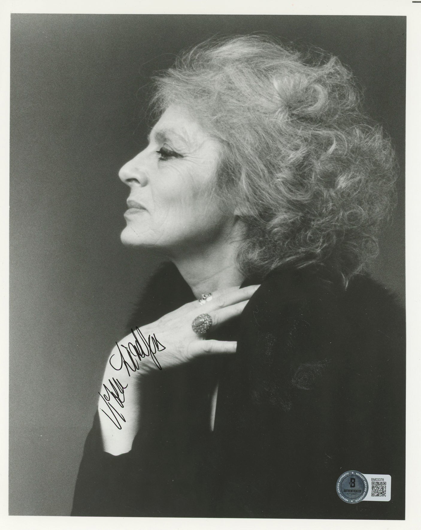 Viveca Lindfors Creepshow Authentic Signed 8x10 Photo Autographed BAS #BM03378