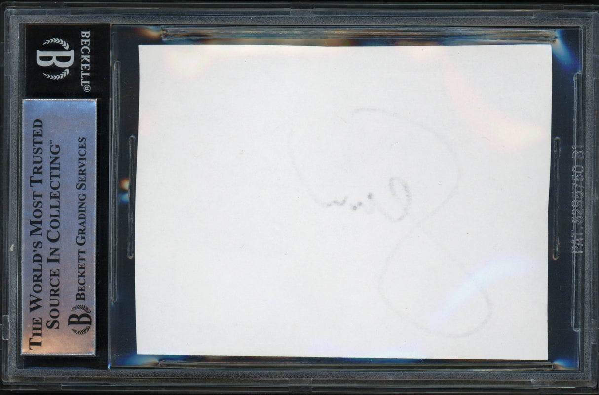Serena Williams Autographed 2.5x3.5 Cut Signature Black Beckett BAS #15867646