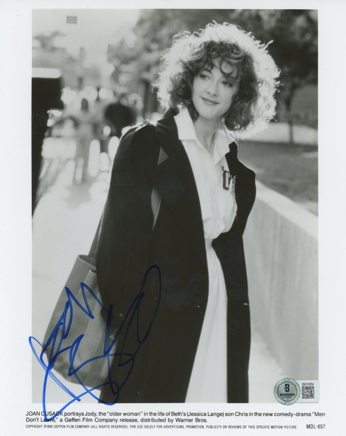 Joan Cusack Men Don't Leave Authentic Signed 8x10 Photo Autographed BAS #BN74554