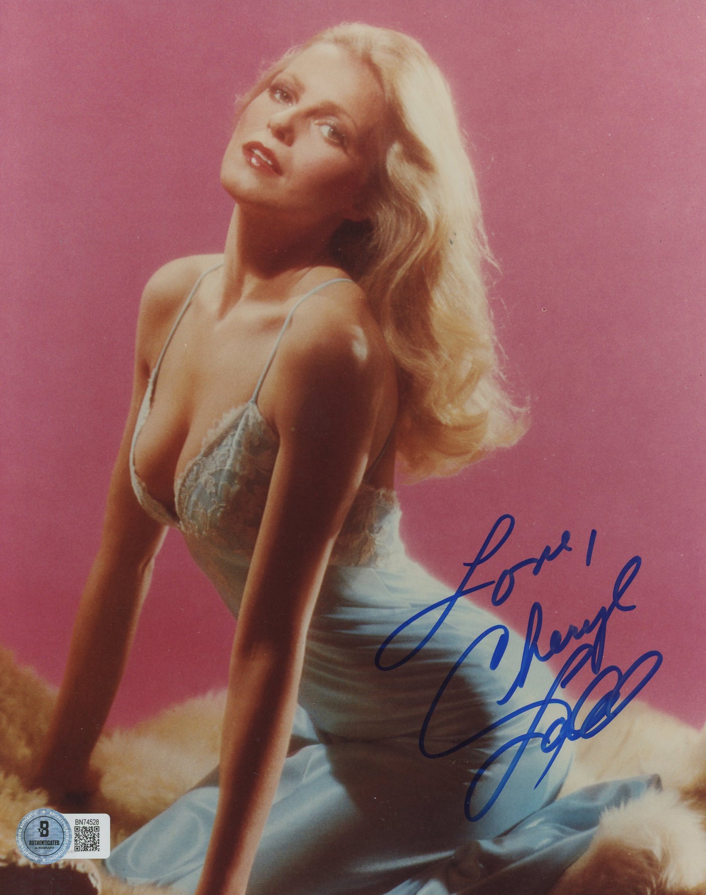 Cheryl Ladd Charlie's Angels "Love" Authentic Signed 8x10 Photo BAS #BN74528