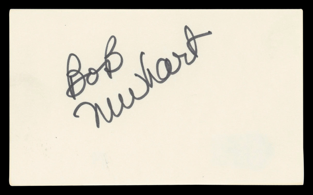 Bob Newhart The Big Bang Theory Authentic Signed 3x5 Index Card BAS #BL96354