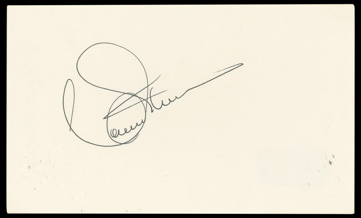 Connie Stevens Hawaiian Eye Authentic Signed 3x5 Index Card BAS #BN33259