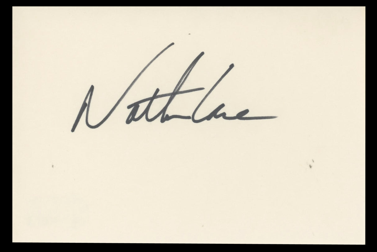 Nathan Lane The Lion King Authentic Signed 4x6 Index Card BAS #BT02459