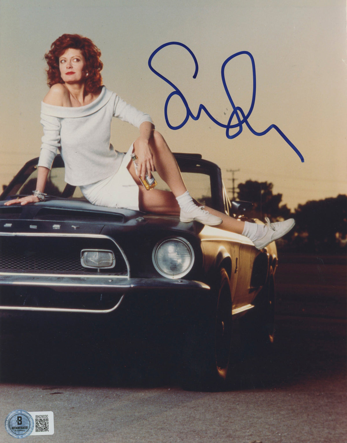 Susan Sarandon Bull Durham Authentic Signed 8x10 Photo Autographed BAS #BN29030