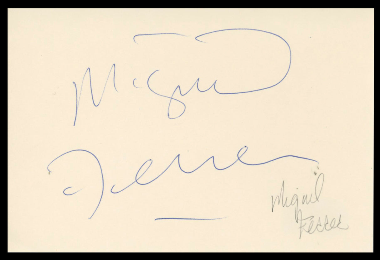 Miguel Ferrer NCIS: Los Angeles Authentic Signed 4x6 Index Card BAS #BT02456