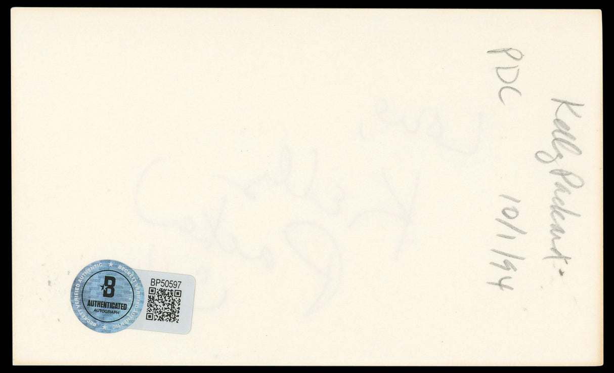 Gisele MacKenzie Your Hit Parade Authentic Signed 3x5 Index Card BAS #BL96370