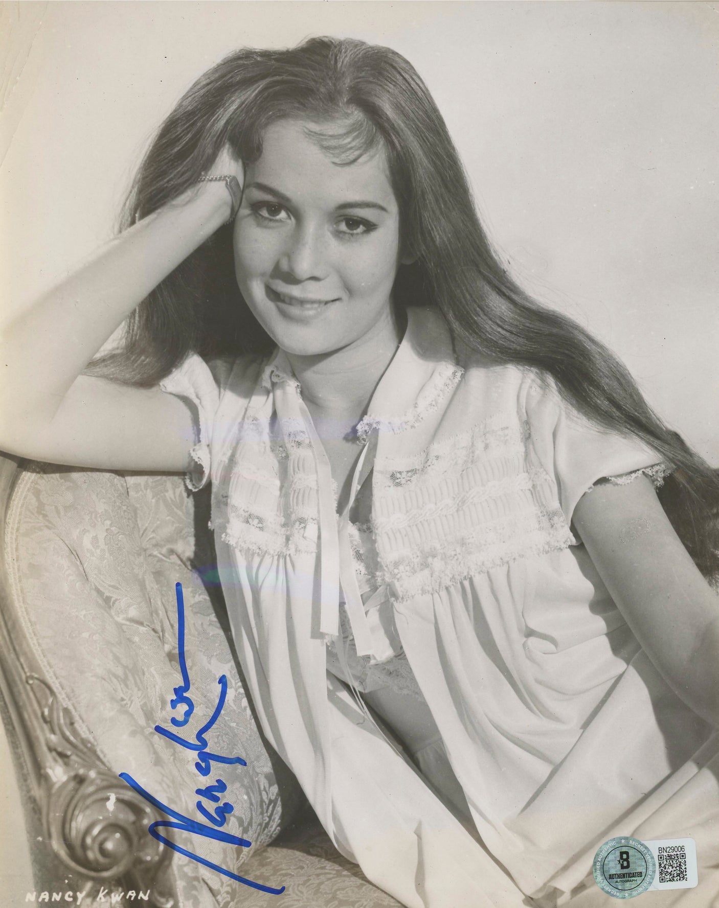 Nancy Kwan Dragon: The Bruce Lee Story Authentic Signed 7x9 Photo BAS #BN29006