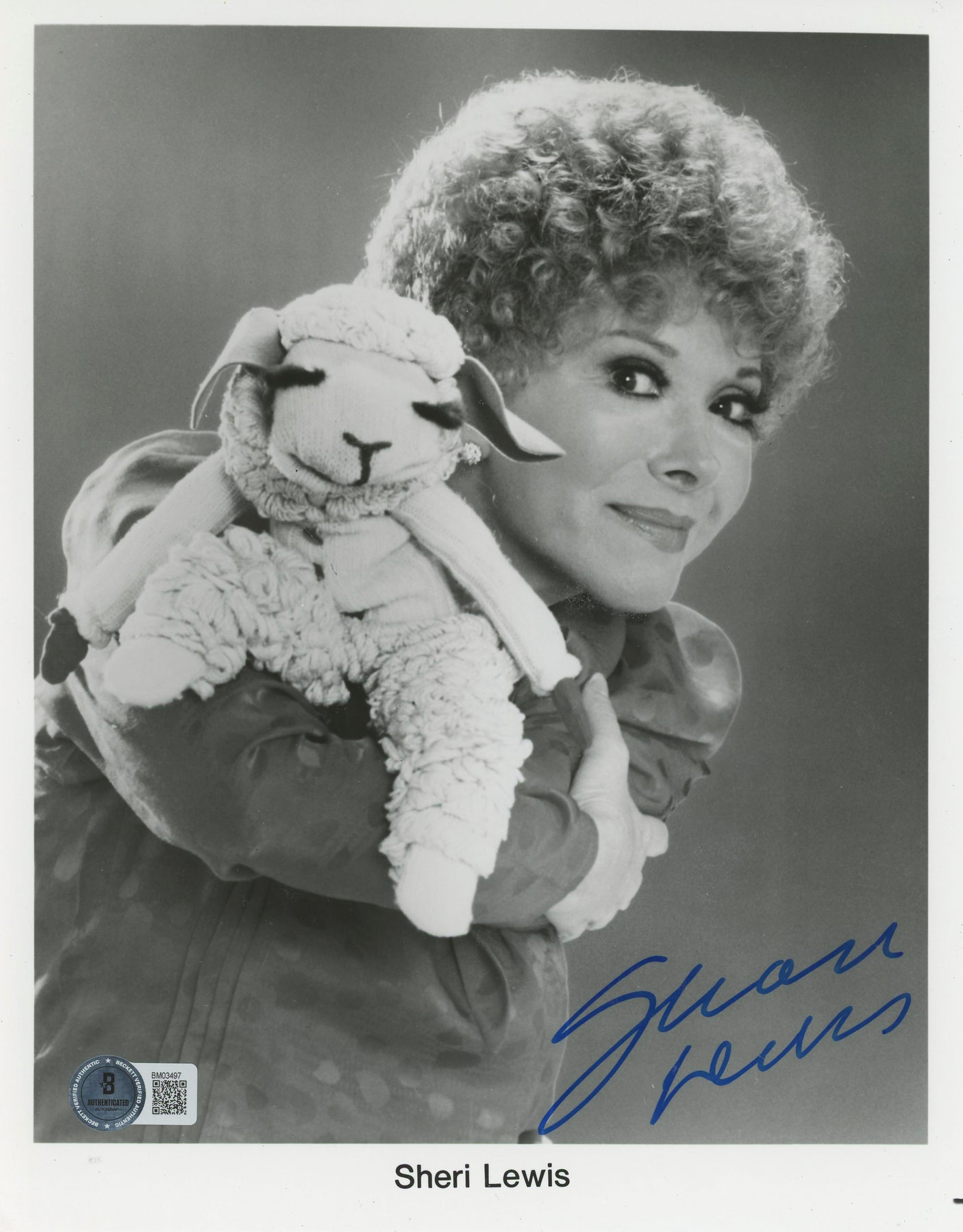 Sheri Lewis Ventriloquist Authentic Signed 8x10 Photo BAS #BM03497