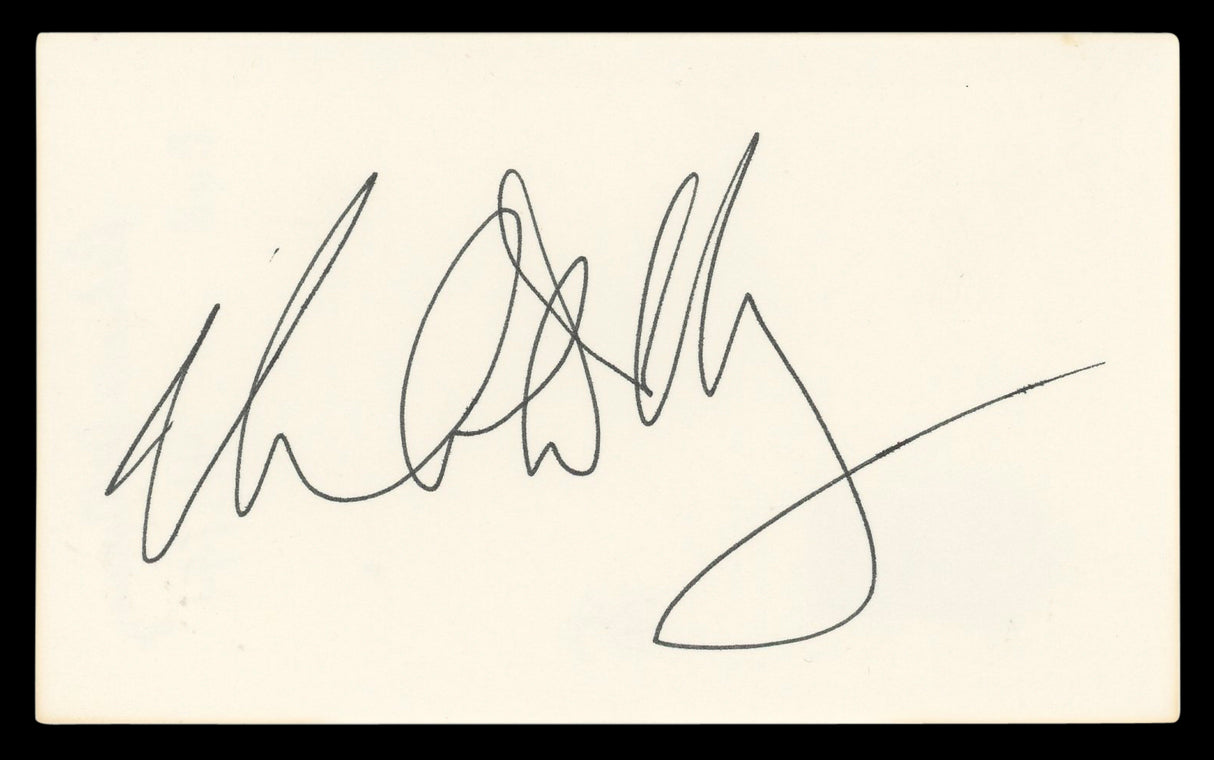 Rebecca De Mornay Risky Business Authentic Signed 3x5 Index Card BAS #BL96824