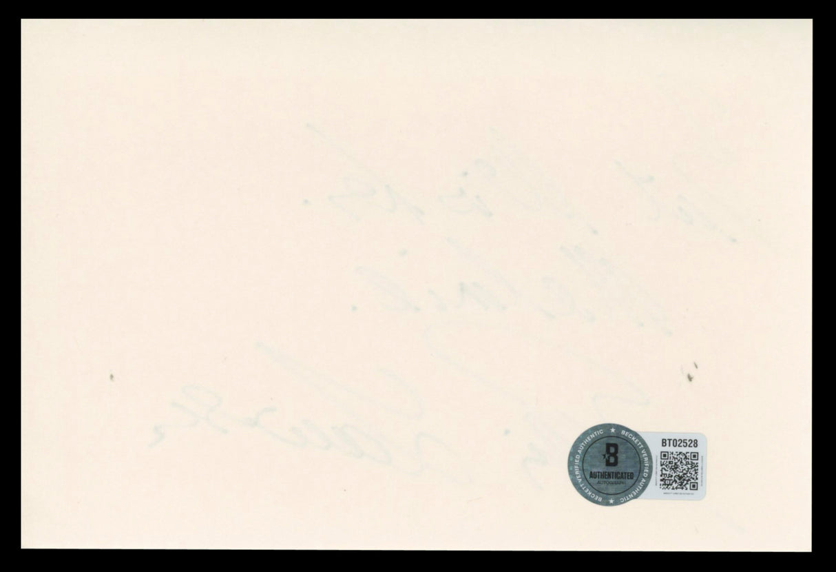 Denis Lawson Star Wars "Best Wishes" Signed 4x6 Index Card BAS #BT02528