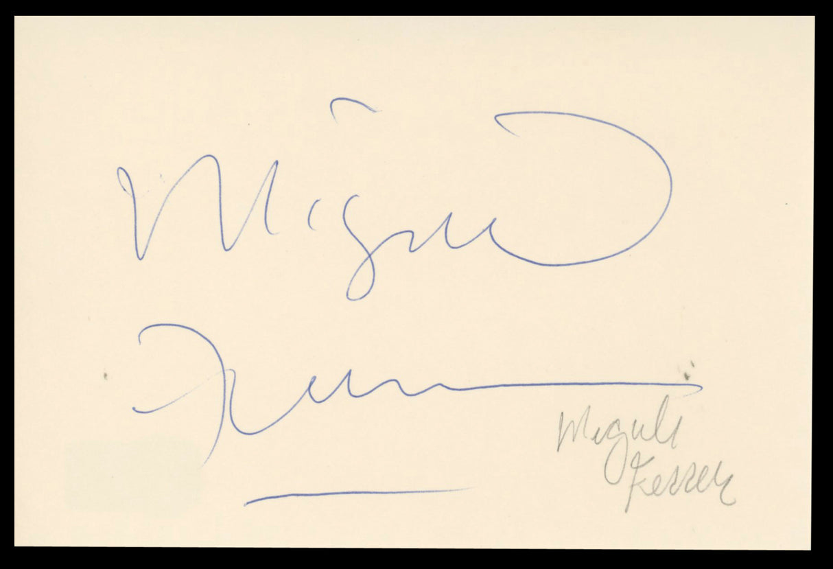 Miguel Ferrer NCIS: Los Angeles Authentic Signed 4x6 Index Card BAS #BT02509
