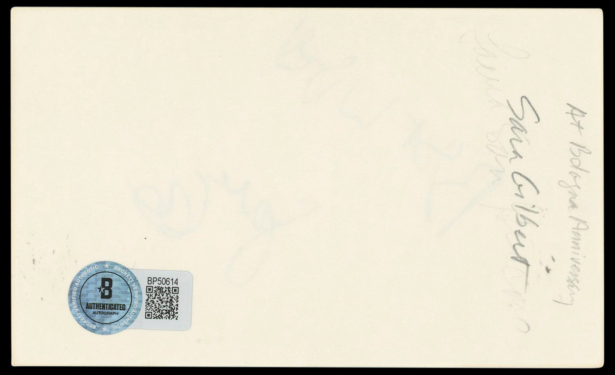 Sara Gilbert Roseanne "Best Wishes" Authentic Signed 3x5 Index Card BAS #BP50614