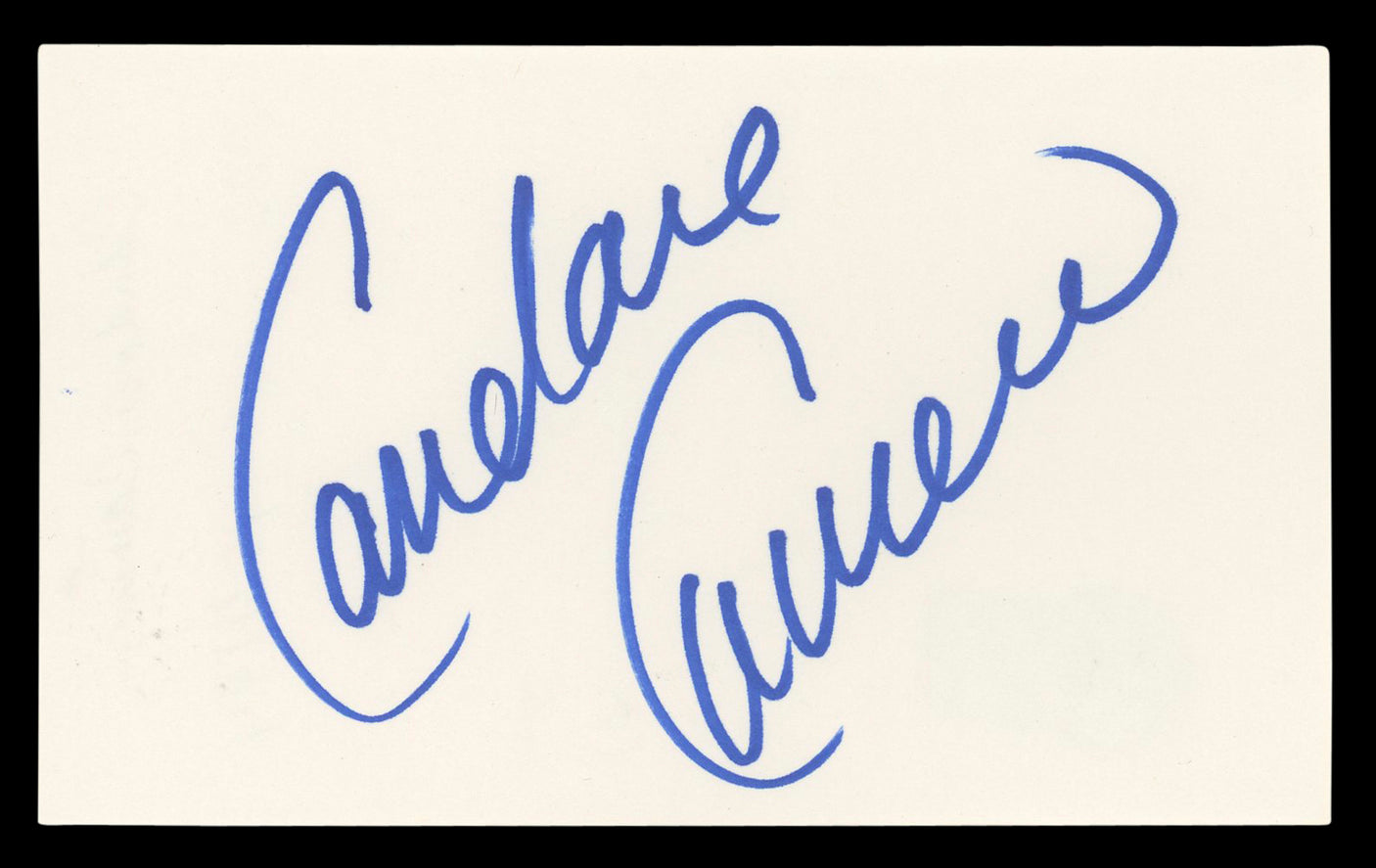 Candace Cameron Full House Authentic Signed 3x5 Index Card BAS #BL96843