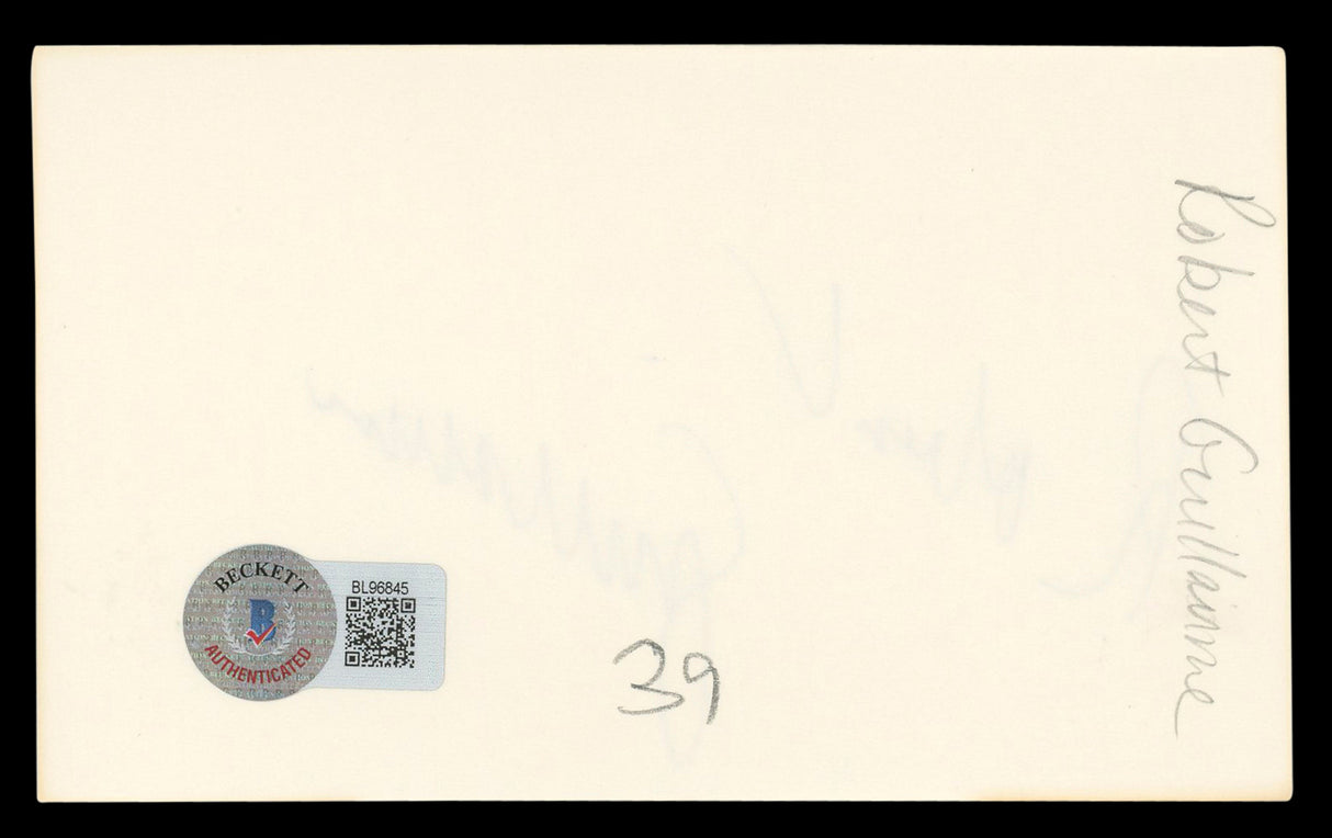 Robert Guillaume The Lion King Authentic Signed 3x5 Index Card BAS #BL96845