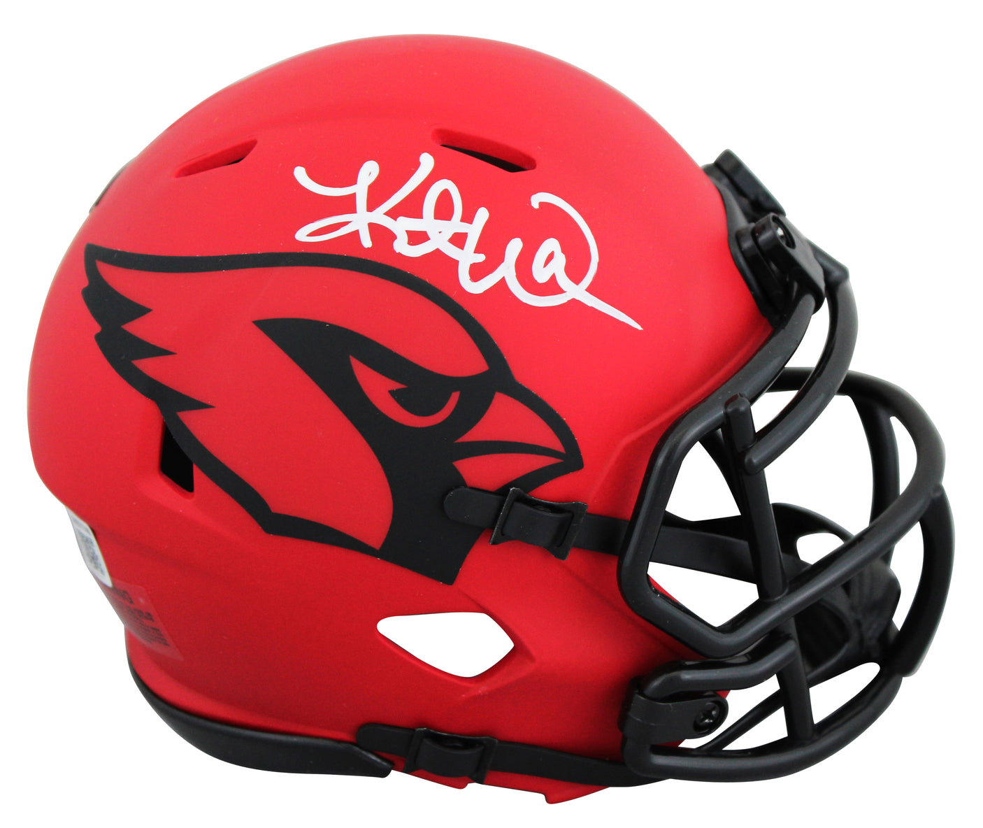 Cardinals Kurt Warner Signed Rave Speed Mini Helmet W/ Case BAS Witnessed 2