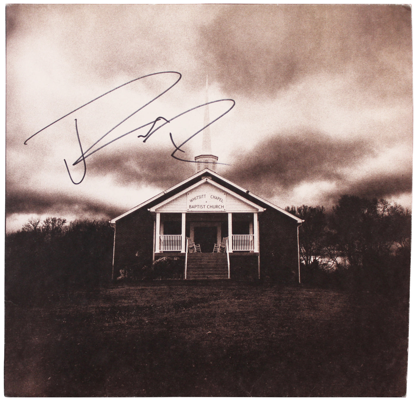 Jelly Roll Authentic Signed Whitsitt Chapel Album Cover W/ Vinyl BAS #BR84253