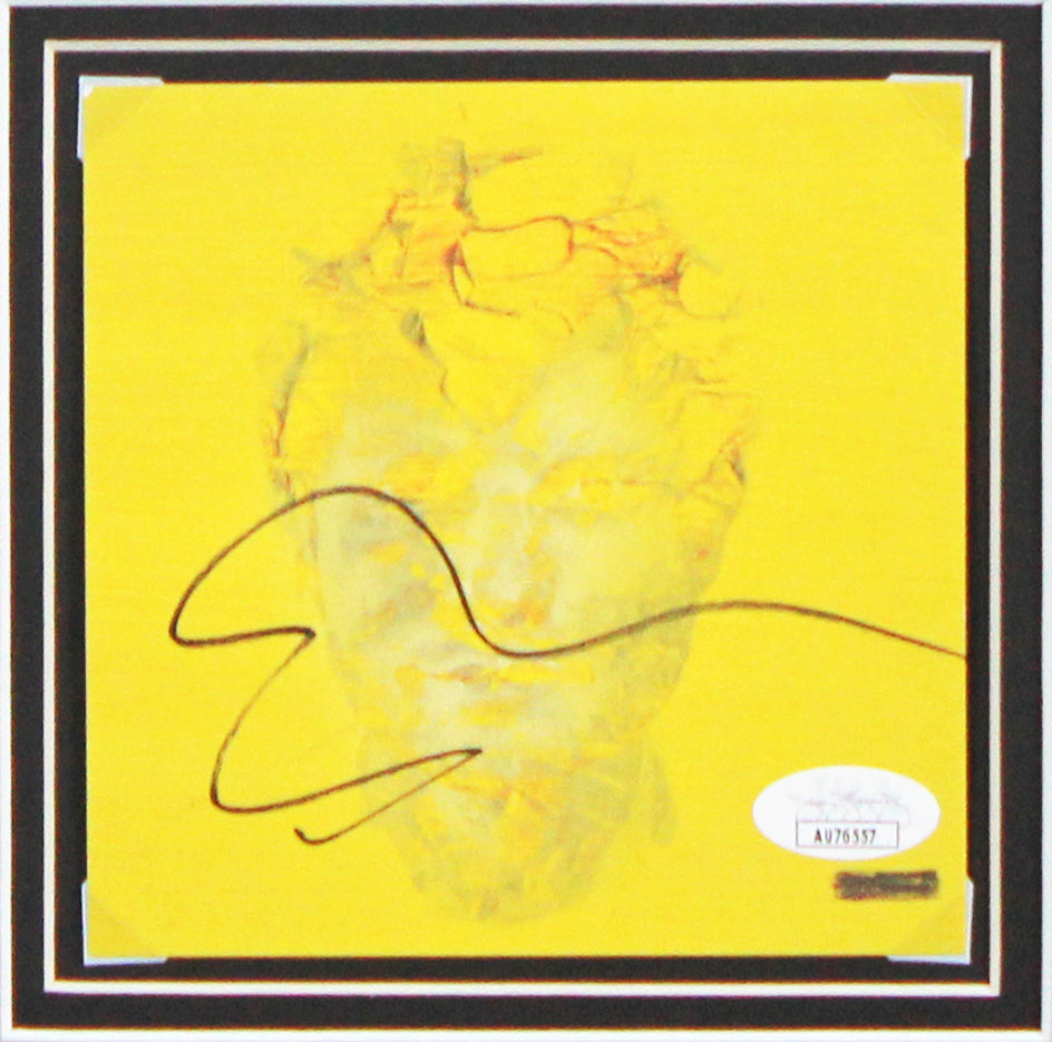 Ed Sheeran Authentic Signed & Framed Subtract Cd Insert W/ Disk JSA #AV76557