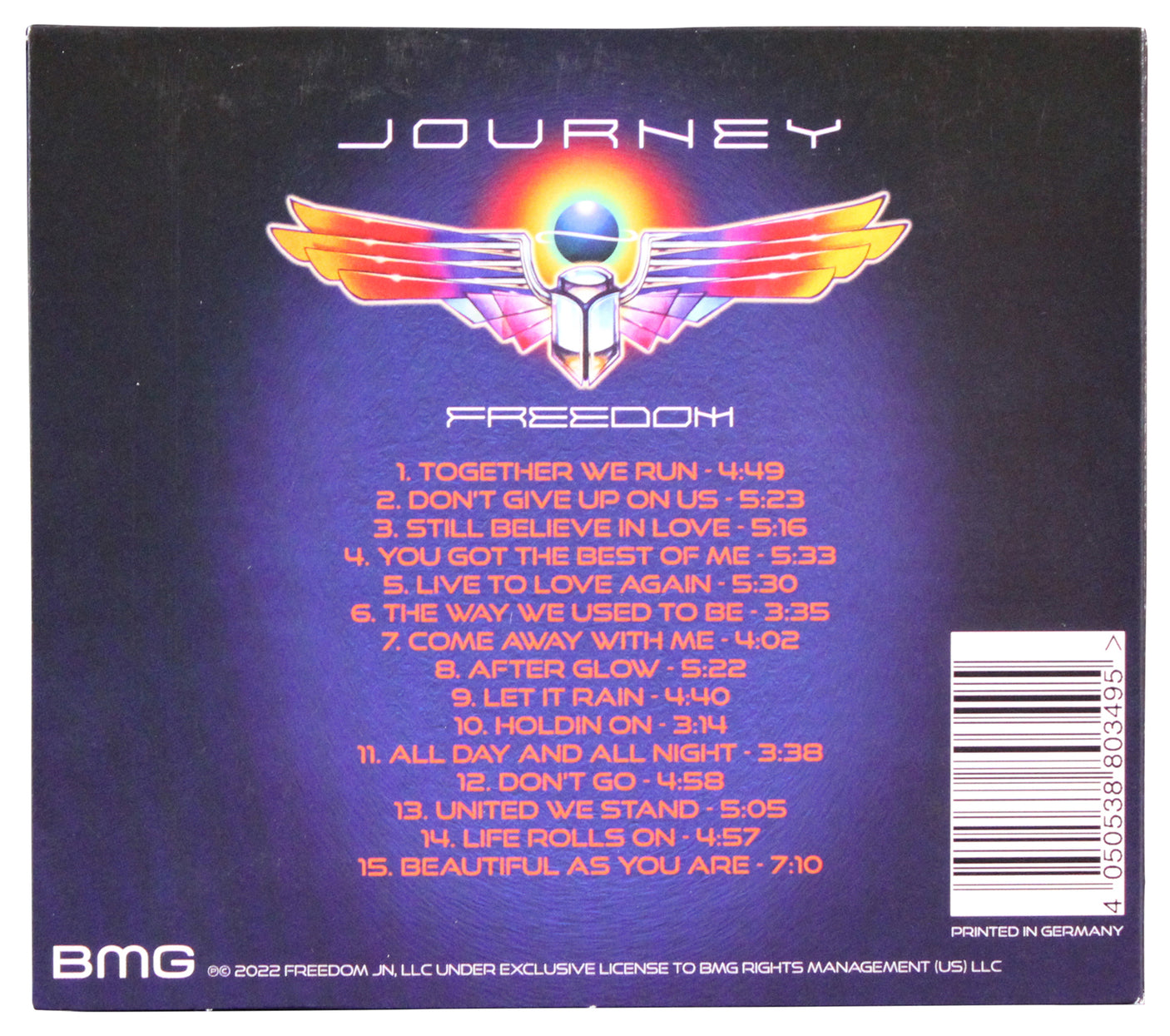 Journey (3) Schon, Cain & Pineda Signed Freedom CD Insert w/ Disk BAS #AE13373