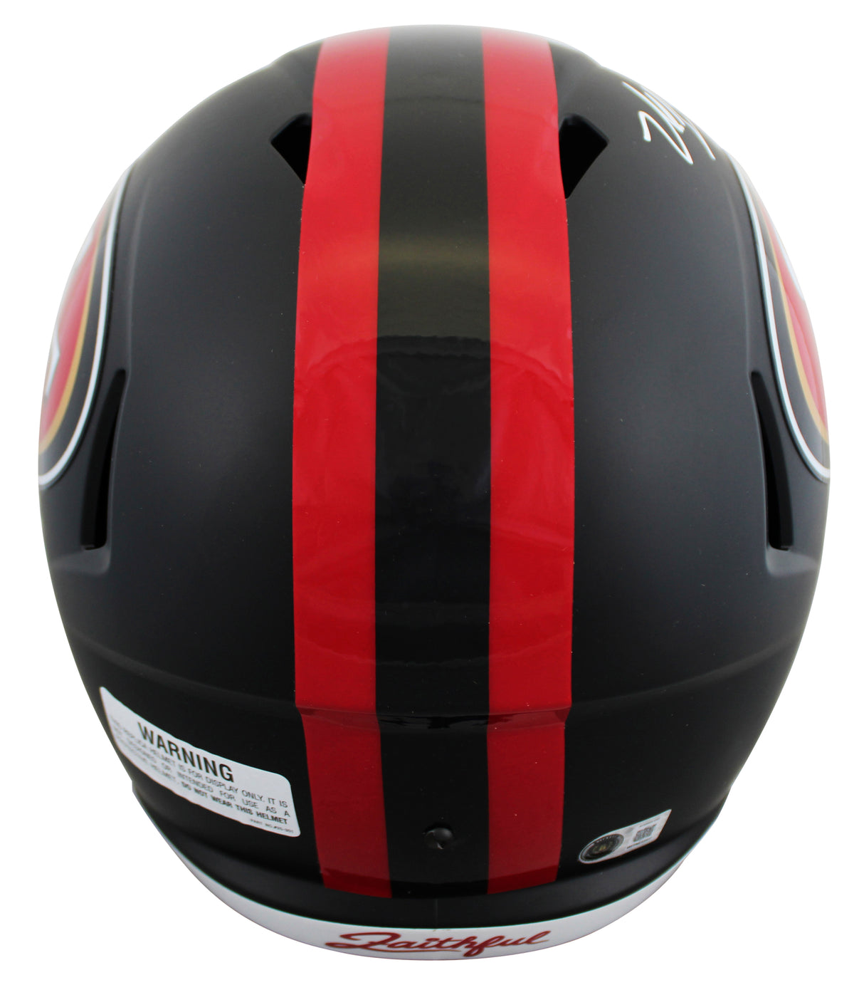 49ers Nick Bosa Signed Rivalries Full Size Speed Rep Helmet W/ Case BAS Witness