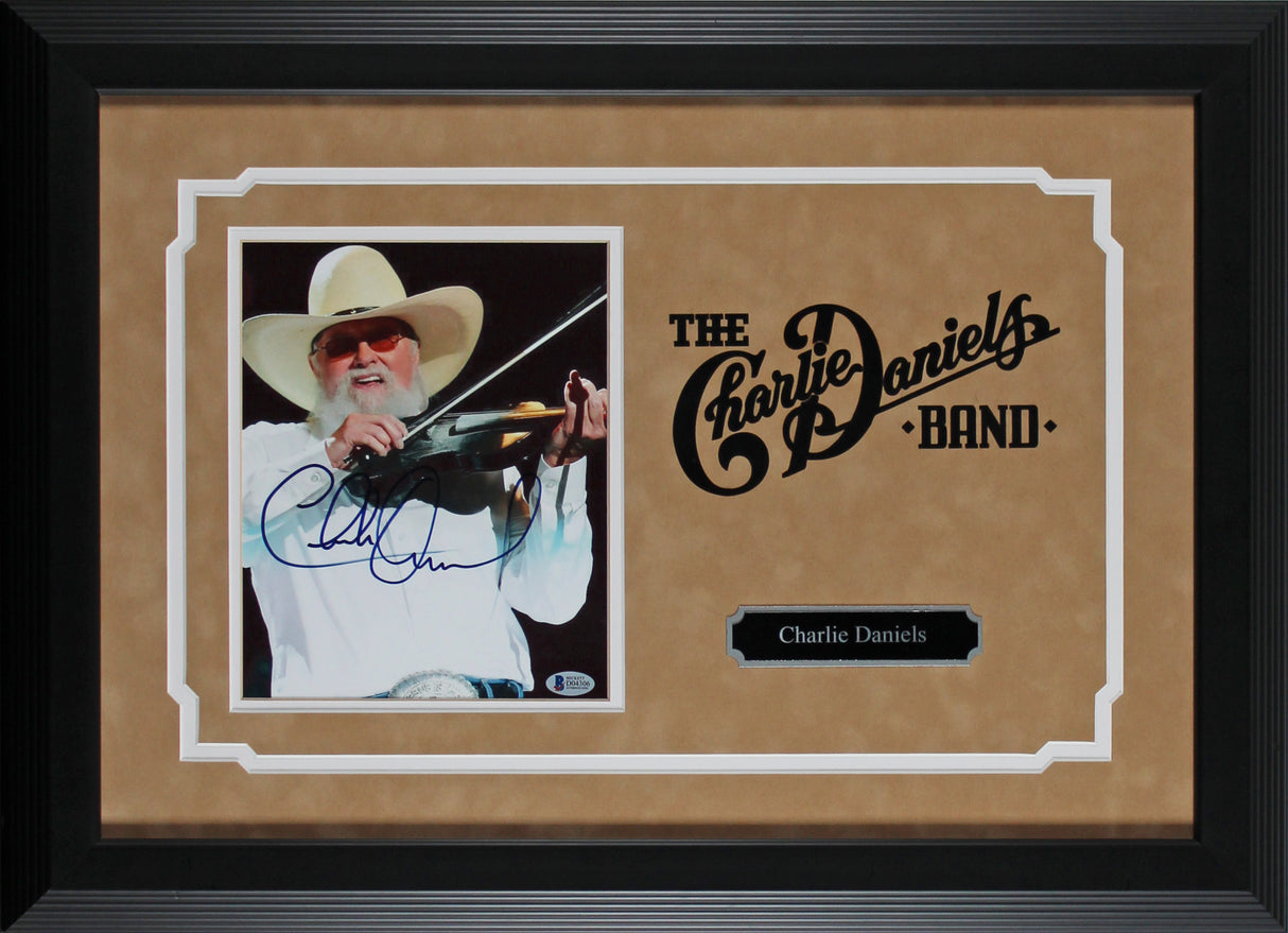 Charlie Daniels Authentic Signed 8x10 Framed Photo Autographed BAS #D04306