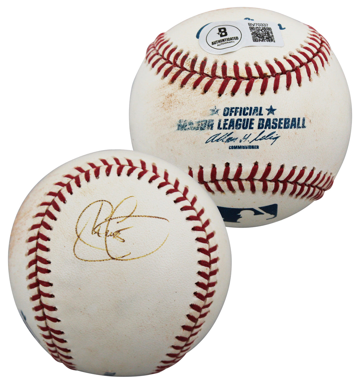 Blue Jays Shawn Green Authentic Signed Game Used Selig OML Baseball BAS #BV70337