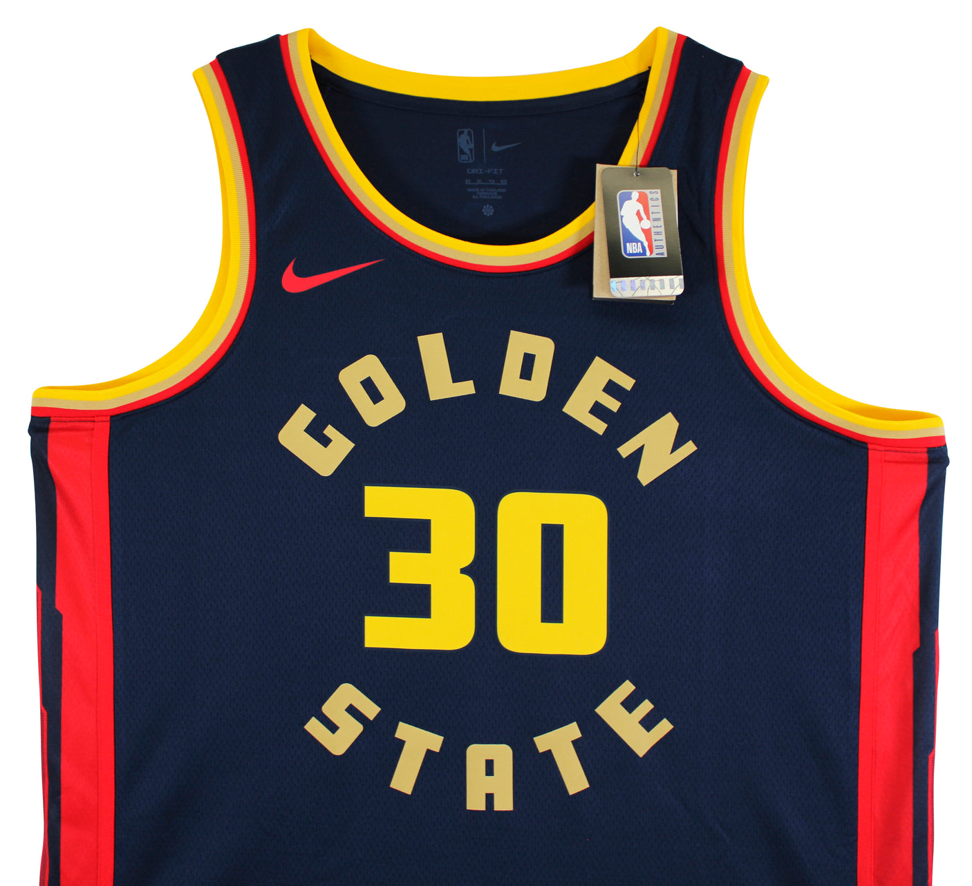 Warriors Stephen Curry Signed Navy Blue Nike 2024 City Swingman Jersey JSA