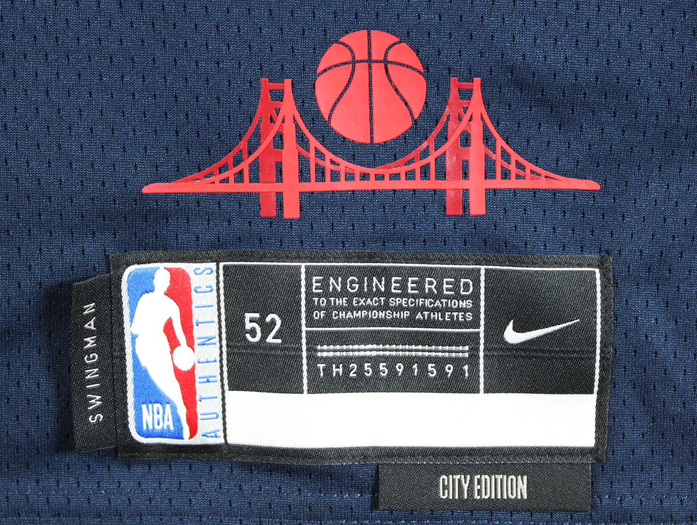 Warriors Stephen Curry Signed Navy Blue Nike 2024 City Swingman Jersey JSA