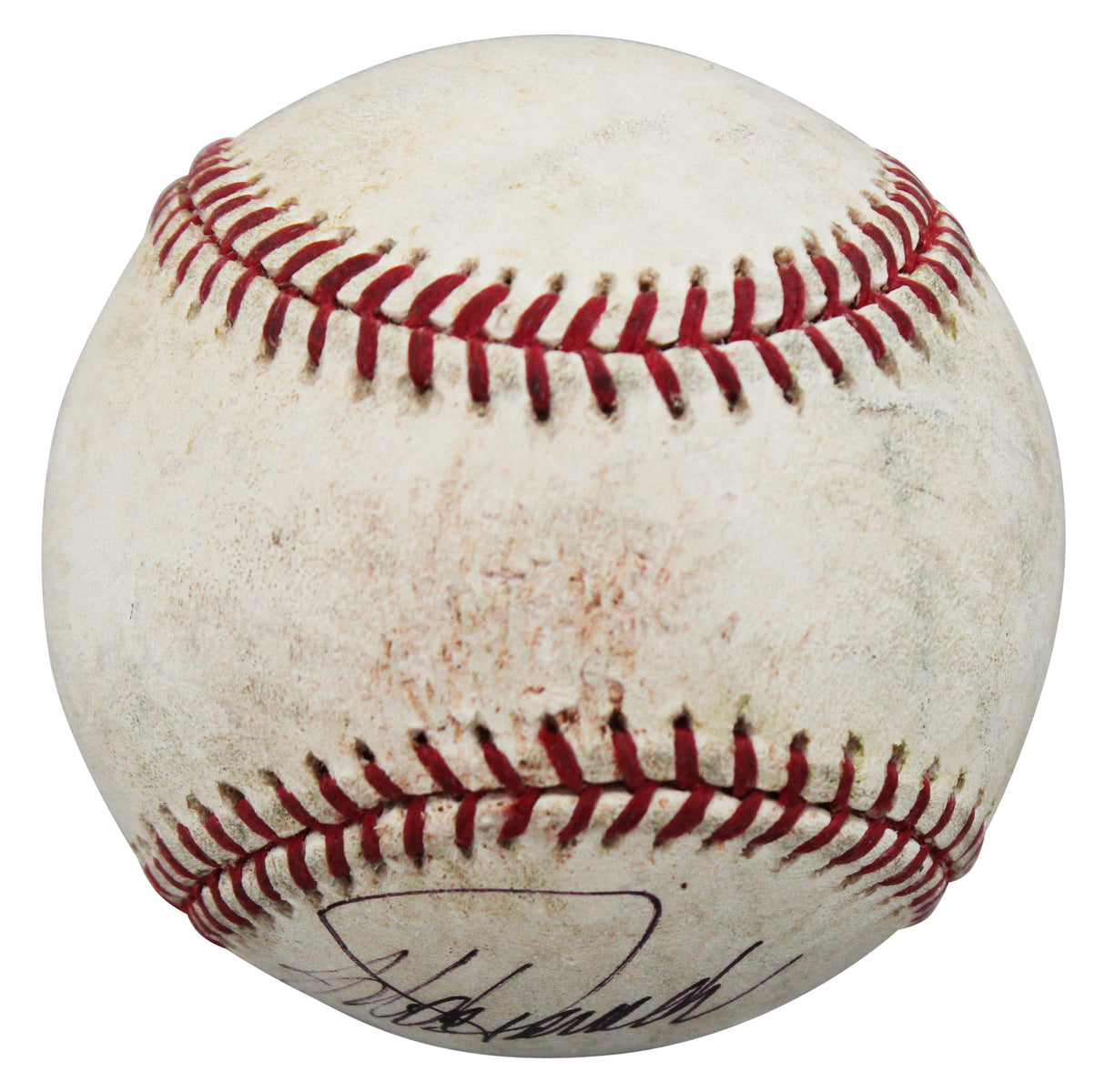 Yankees Jorge Posada Authentic Signed Game Used Selig OML Baseball BAS #BV70333