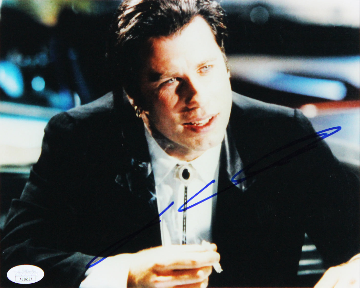 John Travolta & Uma Thurman Pulp Fiction Signed 8x10 Framed Photo BAS AE13984